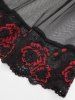 Plus Size Vintage Floral Lace Mesh Overlay Shell Buckle Backless A Line Layered Tank Dress -  