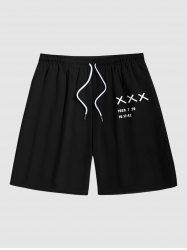 Men's Cross Time Print Pocket Beach Shorts -  
