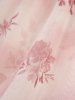 Plus Size Flutter Sleeves Ombre Floral Mesh Print Twist Ruffles Daisy Ruched Layered High Low Asymmetric 2 in 1 A Line Dress -  