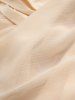 Plus Size Layered Ruffles Surplice Braided Top -  