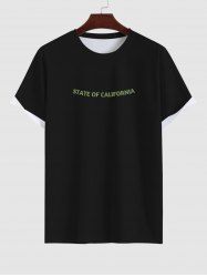 Men's State Of California Letters Print T-shirt -  