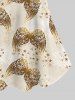 Renaissance Plus Size Cold Shoulder Angel Wings Stars Print Cami T-shirt -  