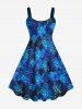 Sea Turtle Print Sea Creatures Plus Size Matching Hawaii Beach Outfit For Couples -  