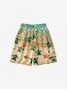 Sea Creatures Turtle Starfish Shell Beach Print Plus Size Matching Hawaii Beach Outfit For Family -  