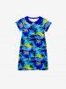 Coconut Tree Sea Sun Print Plus Size Matching Hawaii Beach Outfit For Family -  