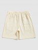 Short Décontracté en Jacquard avec Poches et Cordon de Serrage et à Imprimé Inscription pour Hommes - Champagne M