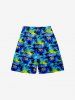 Kid's Coconut Tree Sea Sun Print Hawaii Beach Shorts -  