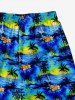 Kid's Coconut Tree Sea Sun Print Hawaii Beach Shorts -  