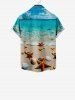 Sea Beach Shell Print Plus Size Matching Hawaii Beach Outfit For Family -  