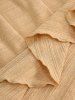 Plus Size Ruffles Asymmetrical Ruched Butterfly Sleeves Textured T-shirt -  