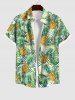 Costume de Plage Grande Taille Imprimé à Feuilles D'ananas - Vert 