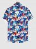 Daisy Flower Oil Painting Print Plus Size Matching Hawaii Beach Outfit For Couples -  
