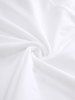 Plus Size Floral Embroidery Hollow Out Ruched Lace Trim Lettuce Ruffles T-shirt -  