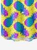 Kid's Ombre Pineapple Pin Dot Print Hawaii Button Pocket Shirt -  