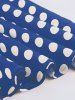 Plus Size Polka Dot Print Tie Bowknot Vintage Tank Dress -  