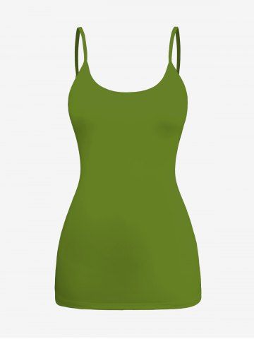 Plus Size Solid Cami Top and Skew Neck Batwing Sleeves Daisy Flower Tie Dye Ombre Print T-shirt Set