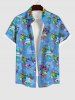 Flower Heart Letters Print Plus Size Matching Hawaii Beach Outfit For Family -  