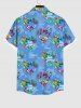 Flower Heart Letters Print Plus Size Matching Hawaii Beach Outfit For Family -  