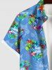 Flower Heart Letters Print Plus Size Matching Hawaii Beach Outfit For Family -  