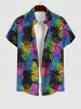 Colorful Pineapple Colorblock Print Plus Size Matching Hawaii Beach Outfit For Family -  