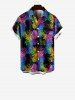 Colorful Pineapple Colorblock Print Plus Size Matching Hawaii Beach Outfit For Family -  