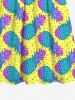 Kid's Colorful Ombre Pineapple Pin Dot Print Hawaii Dress -  