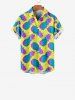 Ombre Pineapple Pin Dot Print Plus Size Matching Hawaii Beach Outfit For Family -  