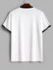 Men's Matching Two Piece Co Ord Terry Cloth Toweling Embroidered Crew Neck Short Sleeves T-shirt and Drawstring Casual Shorts Set -  