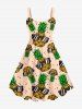 Sunglasses Pineapple Dots Print Plus Size Matching Hawaii Beach Outfit For Couples -  