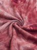 Plus Size Tie Dye Printed Lace Up Ruched Ruffles Cashew Lace Trim Pockets Tank Top -  