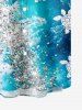 Kid's Turtle Sandstone Sea Print Hawaii Sea Creatures Button Pocket Shirt -  