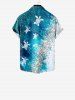 Kid's Turtle Sandstone Sea Print Hawaii Sea Creatures Button Pocket Shirt -  