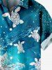 Kid's Turtle Sandstone Sea Print Hawaii Sea Creatures Button Pocket Shirt -  