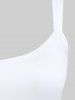Plus Size Backless Solid A Line Tank Dress -  