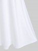 Plus Size Backless Solid A Line Tank Dress -  