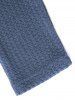 T-shirt Décontracté Texturé Boutonné en Couleur Unie à Col V - Bleu profond M | États-Unis 6