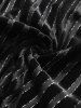 Gothic Glitter Silver Line Velvet Striped Patchwork Flare Pants -  