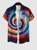 Colorful Swirls Music Notes Print Plus Size Matching Outfit For Couples -  