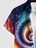 Colorful Swirls Music Notes Print Plus Size Matching Outfit For Couples -  
