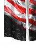 Patriotic American Flag Smog Print Plus Size Matching Outfit For Couples -  