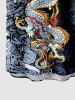 Dragon Wizard Skulls Rose Flower Print Plus Size Matching Set For Couples -  