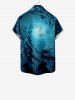 Kid's Fish Ombre Spiral Sea World Print Hawaii Sea Creatures Button Pocket Shirt -  
