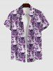 Cat Colorblock Print Plus Size Matching Set For Couples -  
