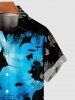 Kid's Sea Creatures Turtle Fish Colorblock Print Hawaii Buttons Pocket Hawaii Shirt -  