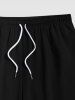 Short de Plage en Couleur Unie de Grande Taille avec Poche pour Homme - Noir 3XL