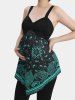 Plus Size Paisley Floral Print Asymmetrical Maternity Tank Top -  