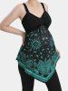 Plus Size Paisley Floral Print Asymmetrical Maternity Tank Top -  