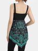 Plus Size Paisley Floral Print Asymmetrical Maternity Tank Top -  