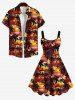 Robe American de Cocotiers et Longue Couche de Soleil - Multi-A 3X