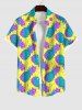 Pineapple Pin Dot Print Plus Size Matching Hawaii Beach Outfit For Couples -  